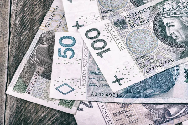 Polska zlotyn pengar Stockbild