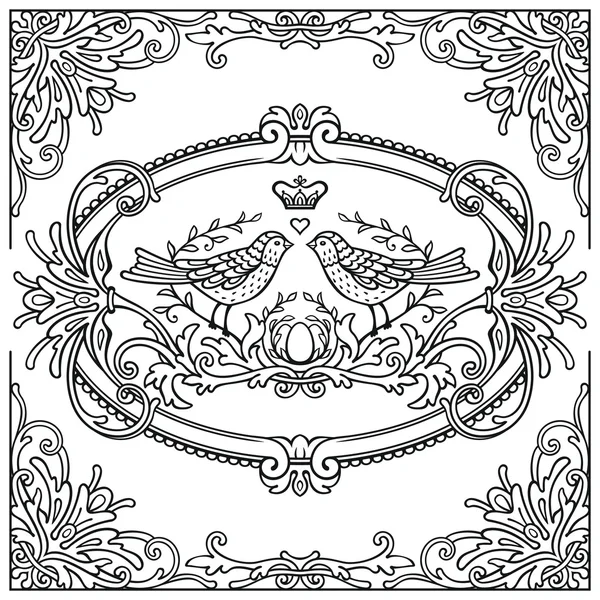 süslü vintage etiketleri