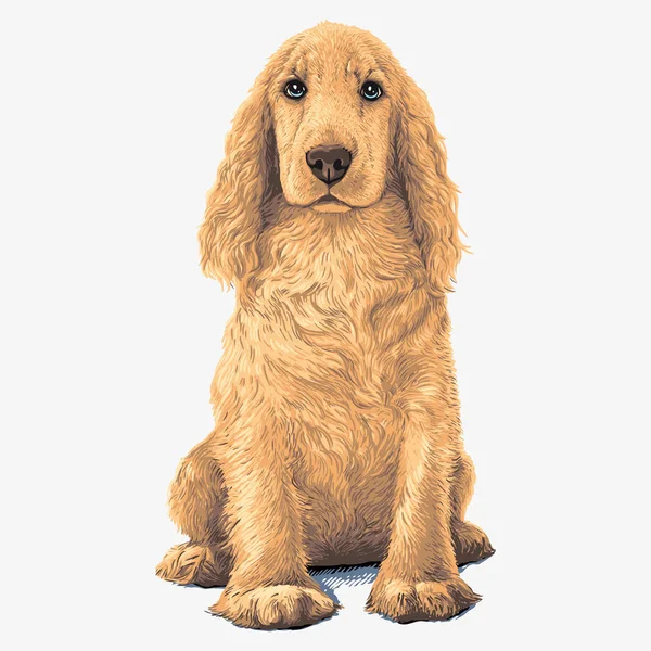 Cocker Spaniel perro — Archivo Imágenes Vectoriales