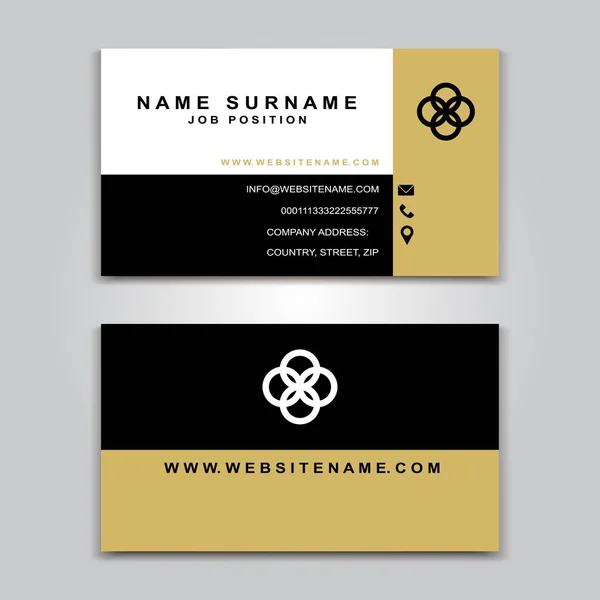 Business Vector Card creative Design, front and back samples — Stock Vector