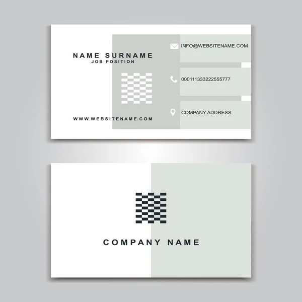 Vector Business Card creative Design, Modern trend style, front and back samples — Stock Vector