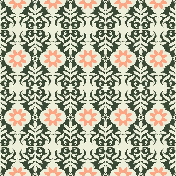Diseño del patrón floral vectorial, hermoso papel pintado y papel de envolver — Archivo Imágenes Vectoriales