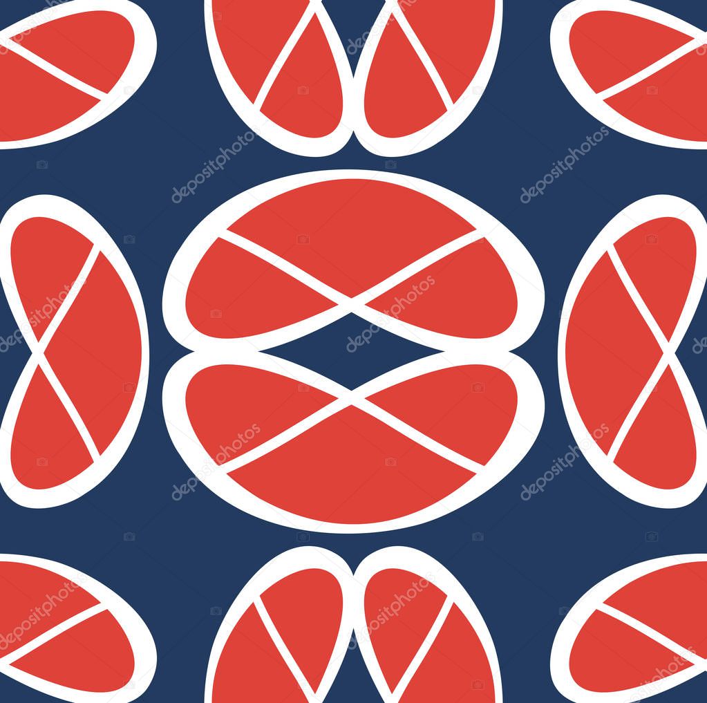 Modern Geometric Pattern Design, Summer and Spring Seamless Vector Background, Cute Wrapping Paper