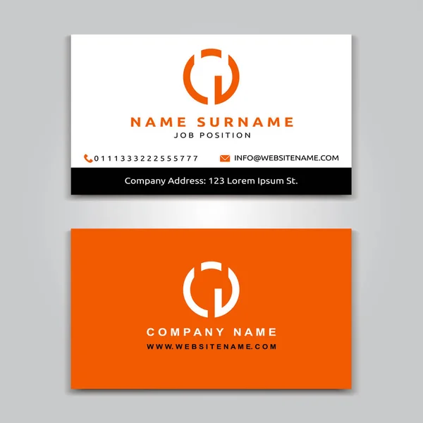 Business Vector Card design criativo, estilo moderno, amostras dianteiras e traseiras —  Vetores de Stock