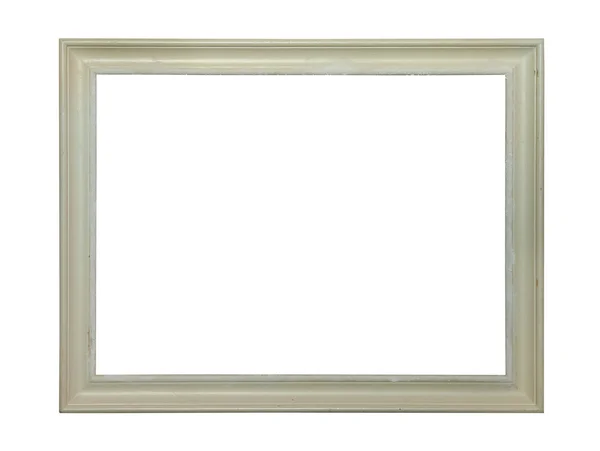 White classic painting canvas frame isolated — Stock Photo, Image