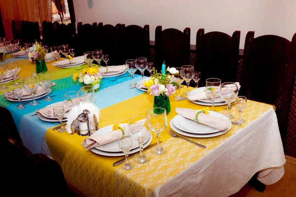 Table setting view — Stock Photo, Image
