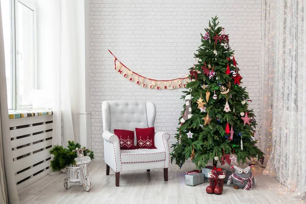 Vrolijk Kerstmis en Nieuwjaar achtergrond — Stockfoto