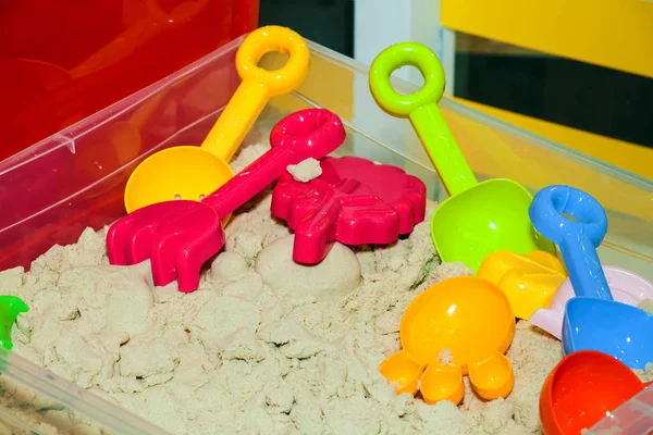 Кинетическая песчаная игрушка — стоковое фото