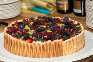 Çikolatalı pasta görünümü kapatın