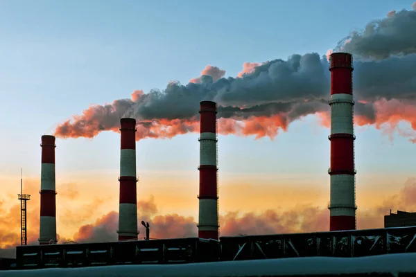 Air pollution factory — Stock Photo, Image