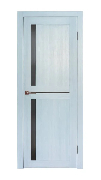 Light blue room door isolated — Stock Photo, Image
