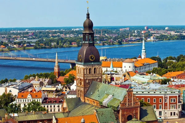 Riga Panorama vue ville — Photo