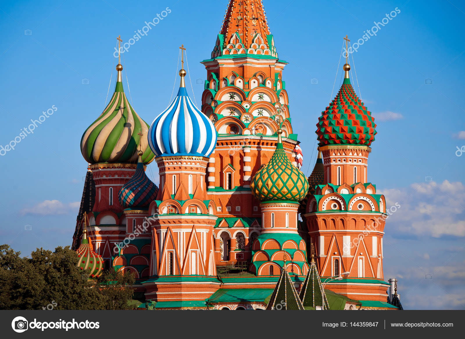 La cathédrale de SaintBasile en moscow, russie — Photographie