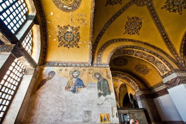 Mozaik ile Istanbul'da İsa Mesih'in görüntü