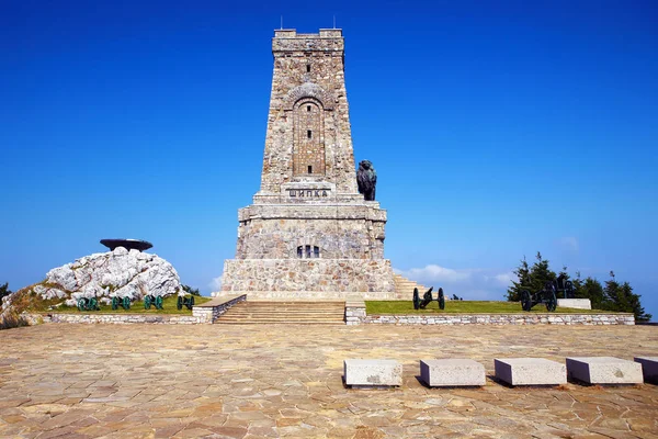 Denkmal Shipka Ansicht in Bulgarien — Stockfoto