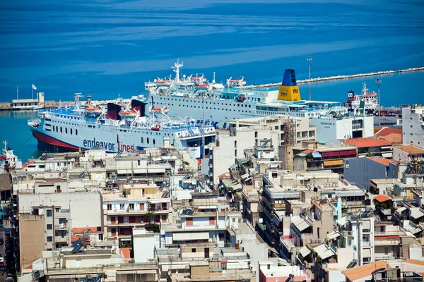 Patra city port in Greece. — Stock Photo, Image
