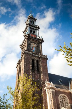 Amsterdam, Hollanda 'daki Westerkerk Kilisesi