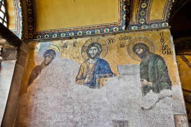 Mozaik İsa Mesih'in Ayasofya Müzesi, Istanbul