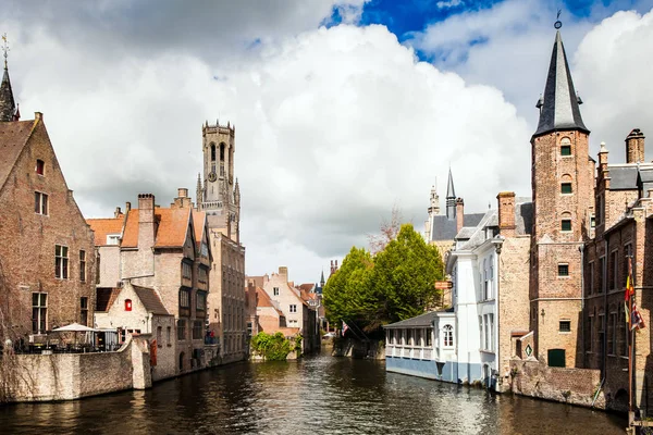 Bruges városának építészet — Stock Fotó