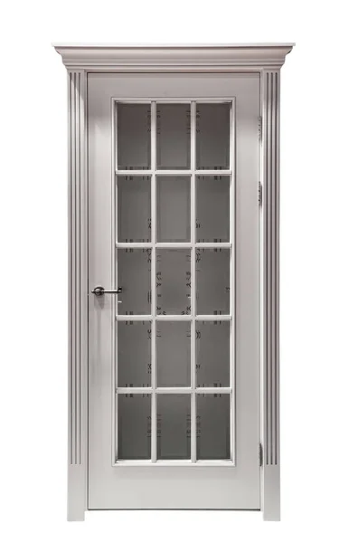 Porta cinzenta isolada — Fotografia de Stock