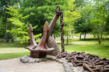 Ventspils parkında çapa Müzesi