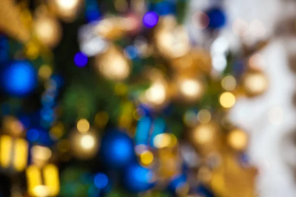 Abstraktní bokeh světla Vánoční pozadí — Stock fotografie