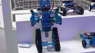 Makeblocks Çinli şirket ile robotlar sergi CeBIT 2017 Hannover Messe, Almanya