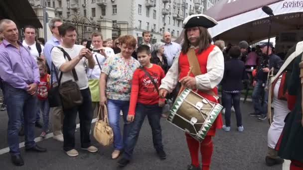 Times and Epochs festival in via Tverskaya a Mosca, Russia — Video Stock
