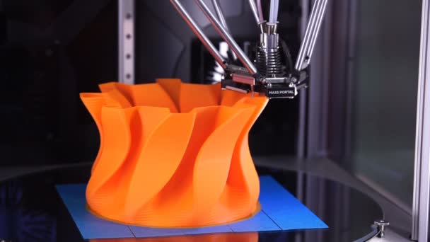 Технология печати 3D принтеров — стоковое видео