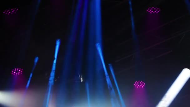 Барвисті ліхтарі сцену — стокове відео