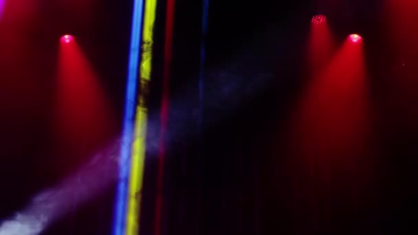 Luzes coloridas de palco — Vídeo de Stock