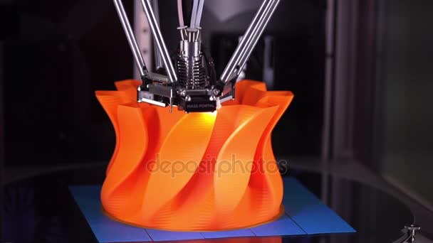 3D skrivare utskrift teknik — Stockvideo