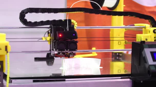 3D-printer printing technologie — Stockvideo