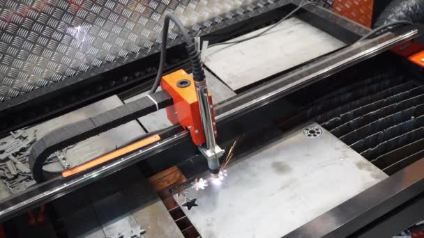 Laser cutting machine — Stock Video