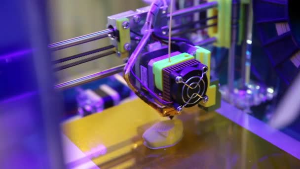 3D-printer afdrukken — Stockvideo