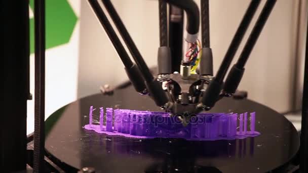 3D-printer afdrukken — Stockvideo