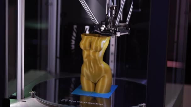 3D-printer afdrukken — Stockvideo