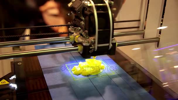 3D tiskárna, tisk — Stock video