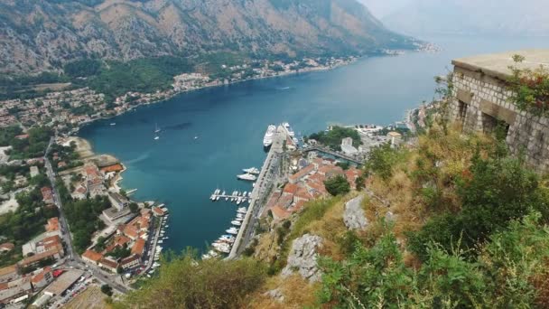 Kotor Bay in Montenegro — Stock Video