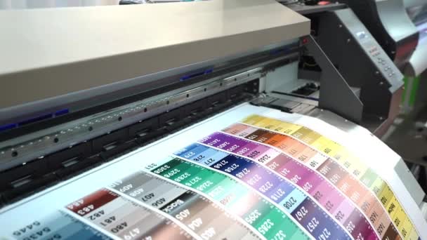 Impressão de plotter CMYK — Vídeo de Stock