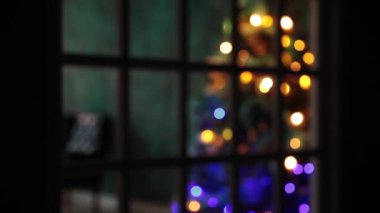 Yeni yıl ağacı ve Noel arka plan