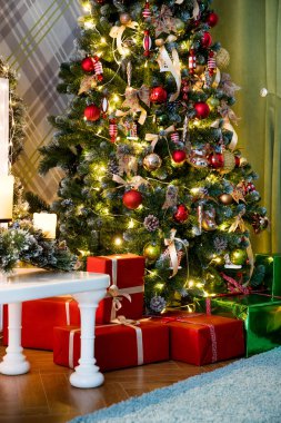 Klasik beyaz Noel iç arka plan