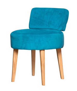 İzole küçük Tekstil sandalye