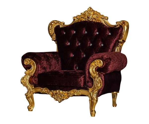 stock image Luxury golden textile chair