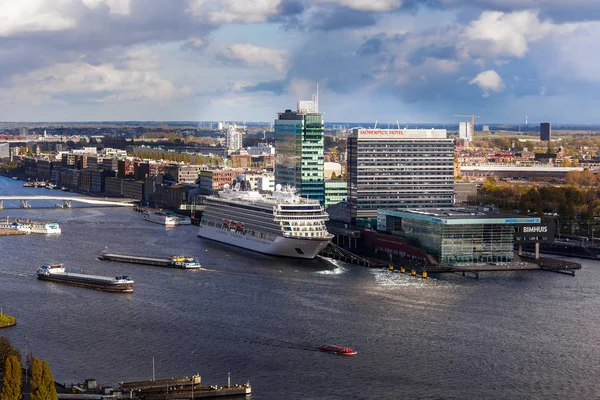 Veduta aerea della città di Amsterdam, Olanda — Foto Stock