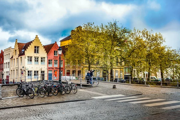 Architektura města Bruggy, Belgie — Stock fotografie