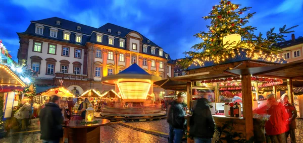 Weihnachtsmarkt in heidelberg, deutschland — Stockfoto