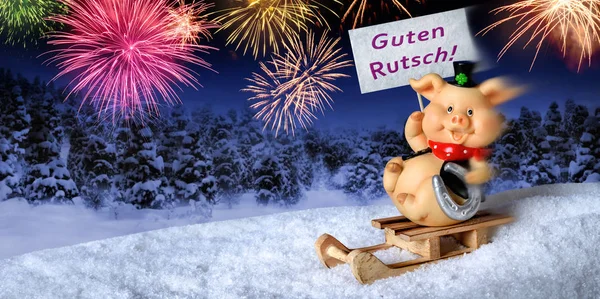 "Felice anno nuovo "in tedesco — Foto Stock