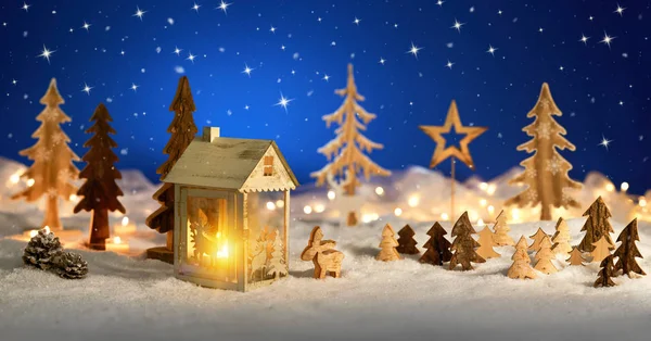 Scena di fantasia di Natale — Foto Stock