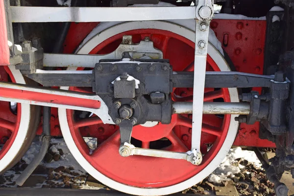Moskova Rusya Ocak 2018 Slider Lokomotive Tahrik Mekanizması 841 Düğümdür — Stok fotoğraf